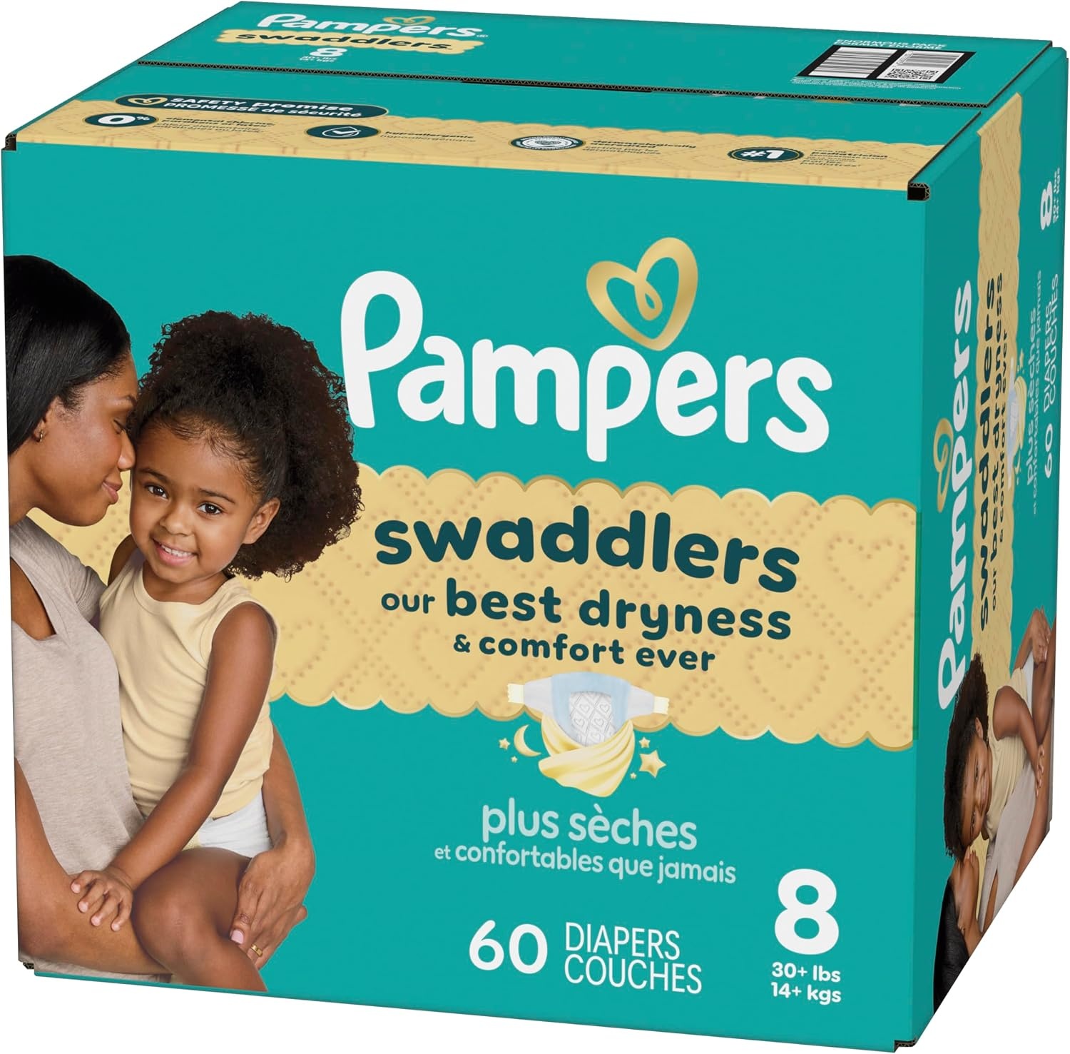 image:imagePampers Swaddlers Diapers Size 6 2344 lbs 108 Count Absorbent Keeps Baby Dry and Comfortable Skin Safe Disposable Baby Diaper Packaging May VarySize 8