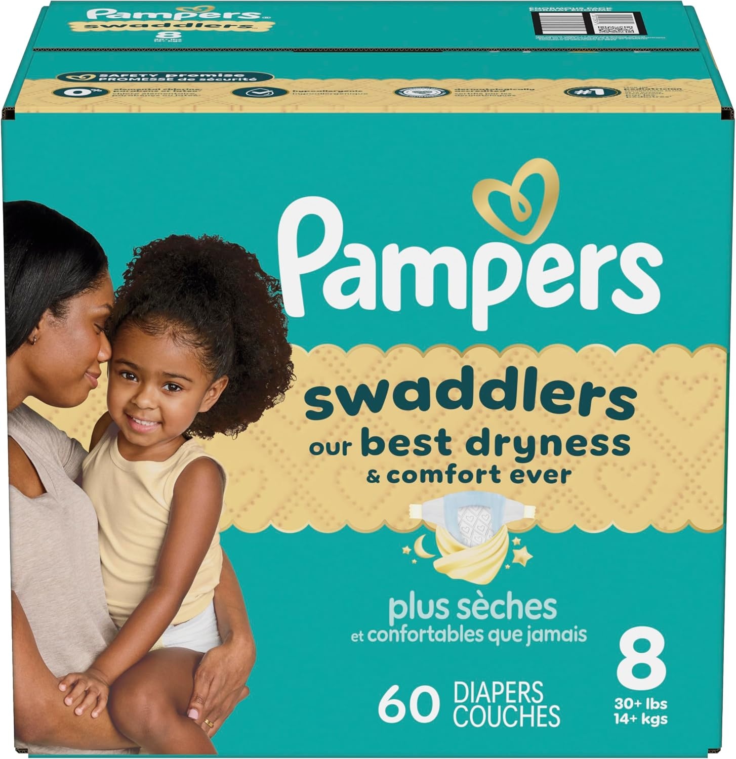 image:imagePampers Swaddlers Diapers Size 6 2344 lbs 108 Count Absorbent Keeps Baby Dry and Comfortable Skin Safe Disposable Baby Diaper Packaging May VarySize 8