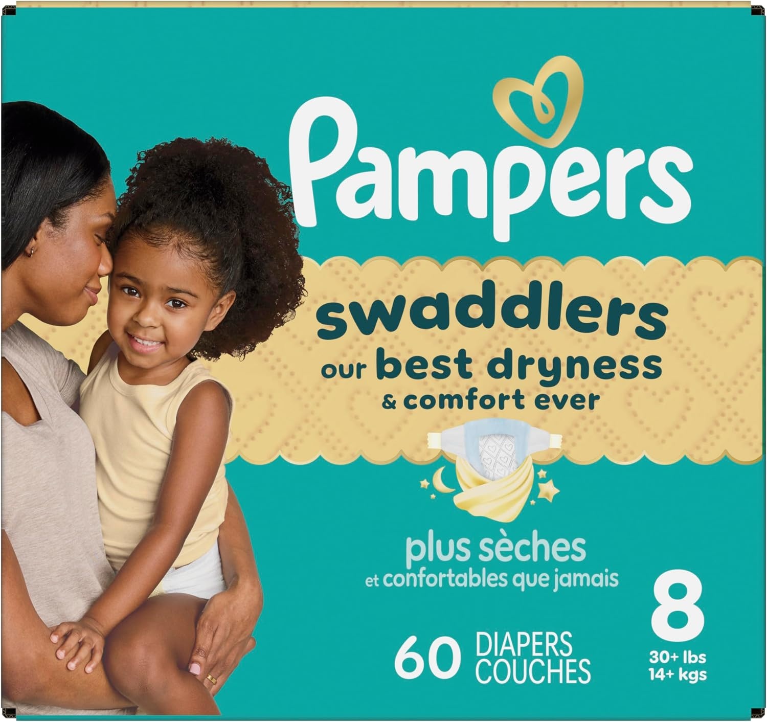 image:imagePampers Swaddlers Diapers Size 6 2344 lbs 108 Count Absorbent Keeps Baby Dry and Comfortable Skin Safe Disposable Baby Diaper Packaging May VarySize 8
