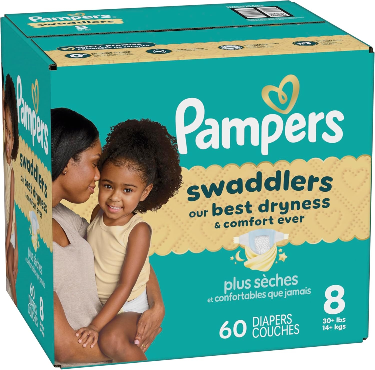 image:imagePampers Swaddlers Diapers Size 6 2344 lbs 108 Count Absorbent Keeps Baby Dry and Comfortable Skin Safe Disposable Baby Diaper Packaging May VarySize 8