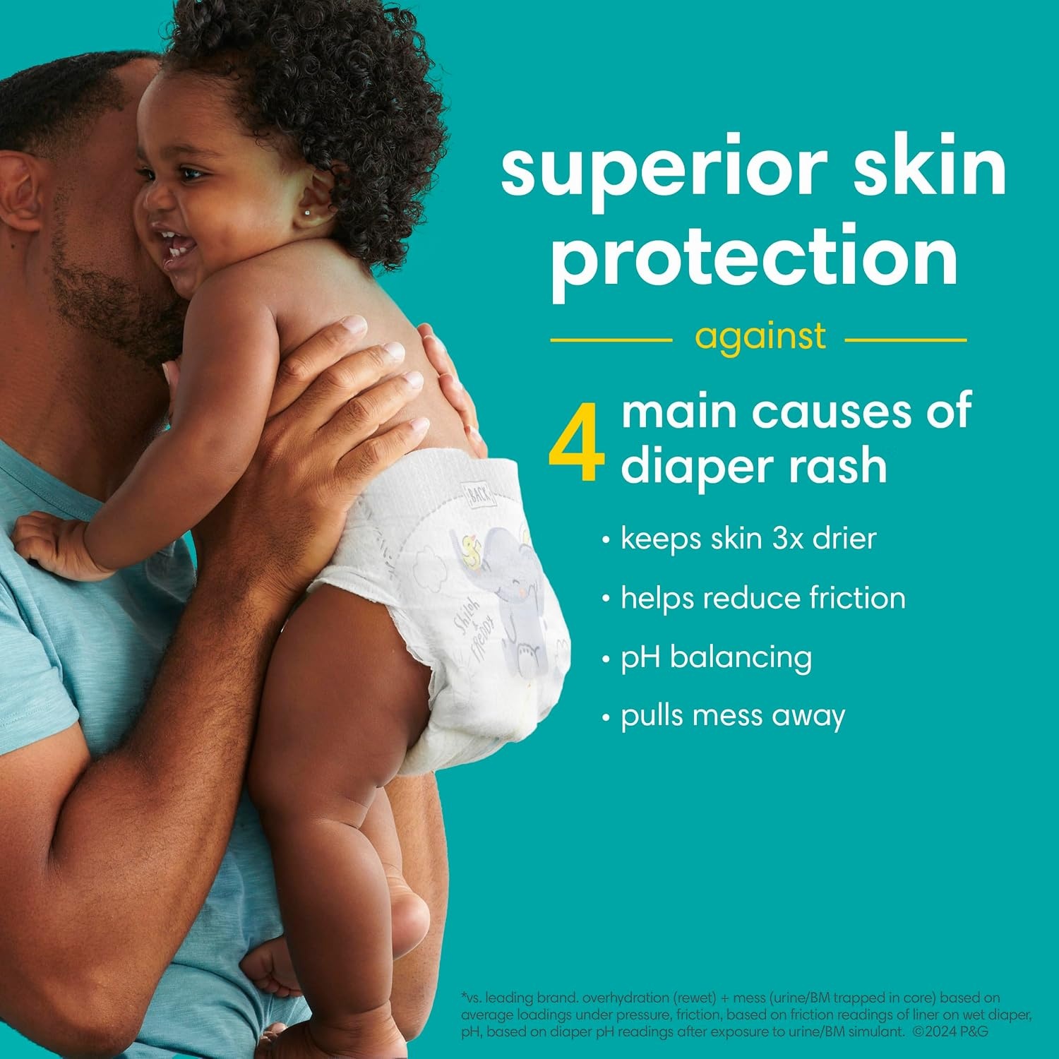 image:imagePampers Swaddlers Diapers Size 6 2344 lbs 108 Count Absorbent Keeps Baby Dry and Comfortable Skin Safe Disposable Baby Diaper Packaging May VarySize 8