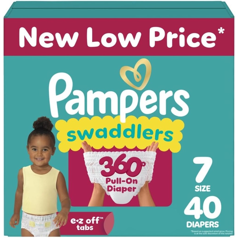 image:imagePampers Diapers Swaddlers 360 Size 3 156 Count up to 100 Leakproof Comfy Dry Fit Designed for Easy Changes Pull On Baby Diaper Packaging May VarySize 7