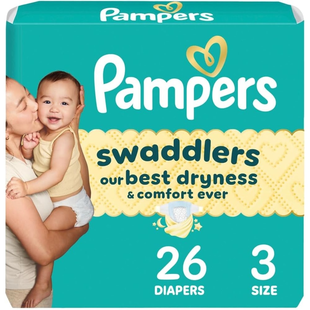 image:imagePampers Swaddlers Diapers Size 6 2344 lbs 108 Count Absorbent Keeps Baby Dry and Comfortable Skin Safe Disposable Baby Diaper Packaging May VarySize 3